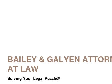 Bailey & Galyen Attorneys at Law