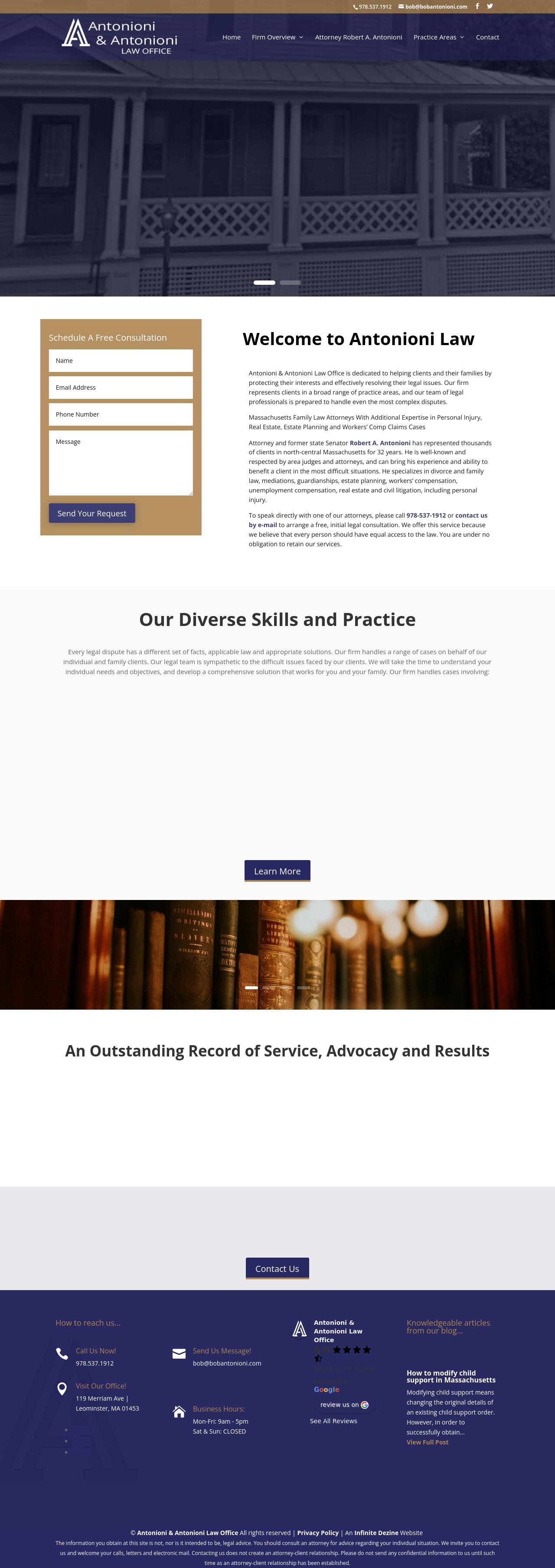 Antonioni & Antonioni Law Office - Leominster MA Lawyers