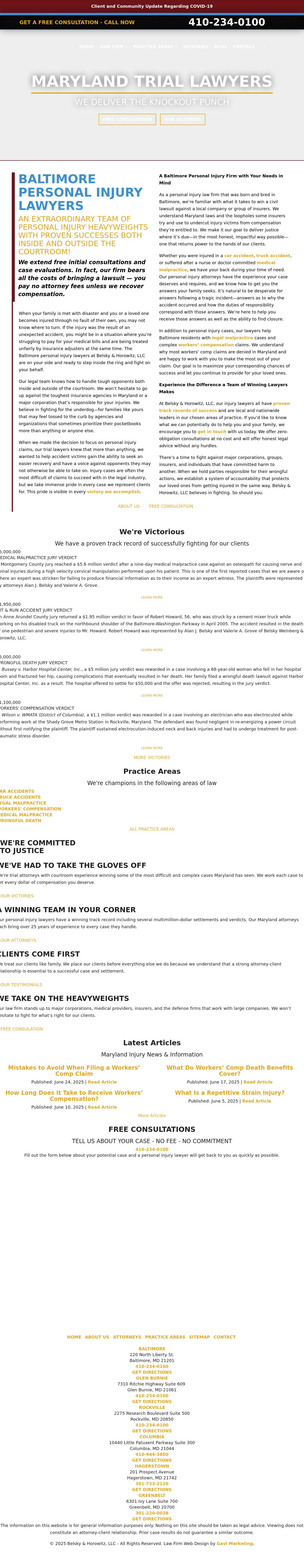 Belsky, Weinberg & Horowitz, LLC - Columbia MD Lawyers