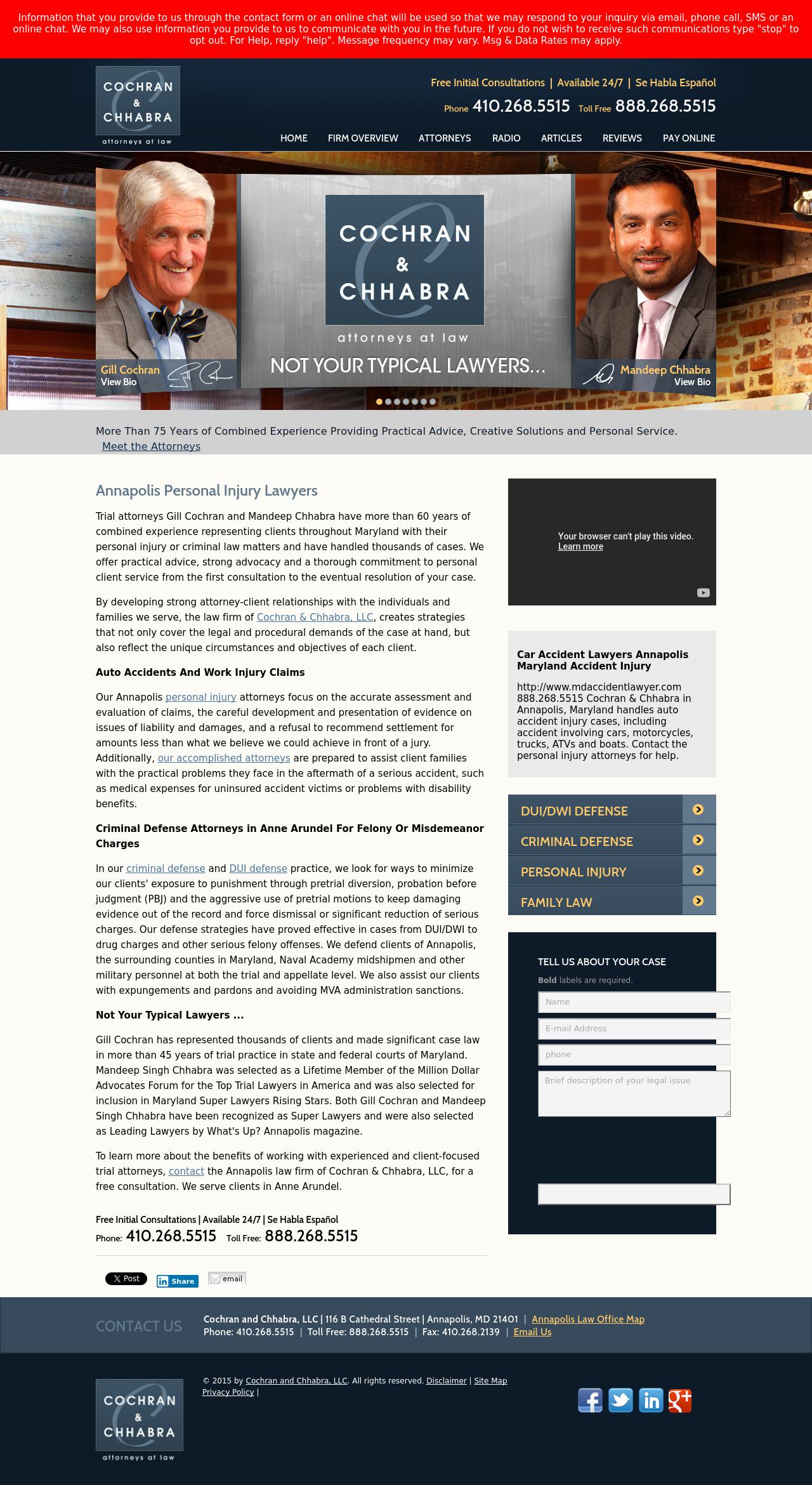 Cochran and Chhabra, LLC - Annapolis MD Lawyers