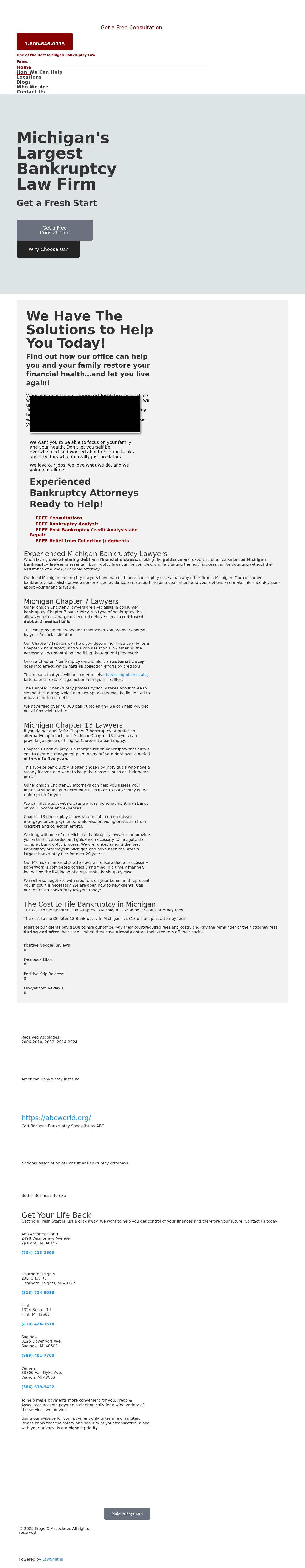 Frego & Associates-The Bankruptcy Law Office, P.L.C. - Dearborn Heights MI Lawyers