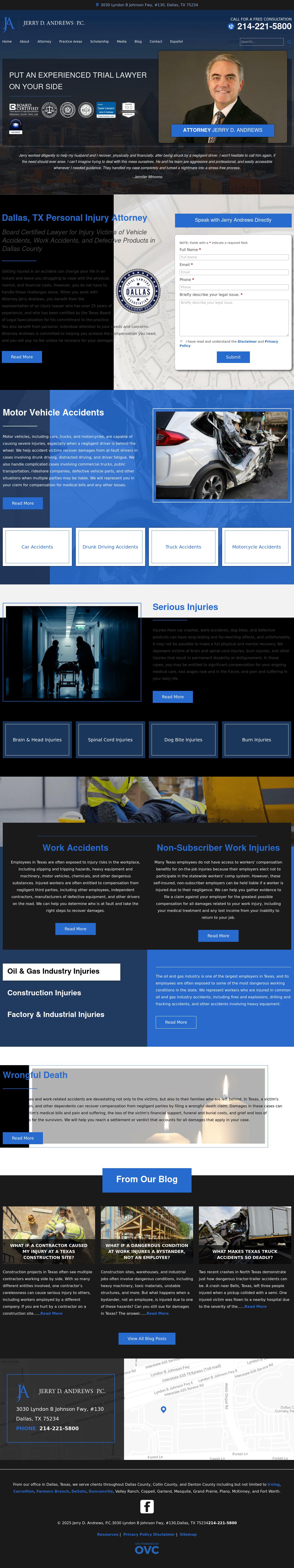 Jerry D. Andrews, P.C. - Dallas TX Lawyers
