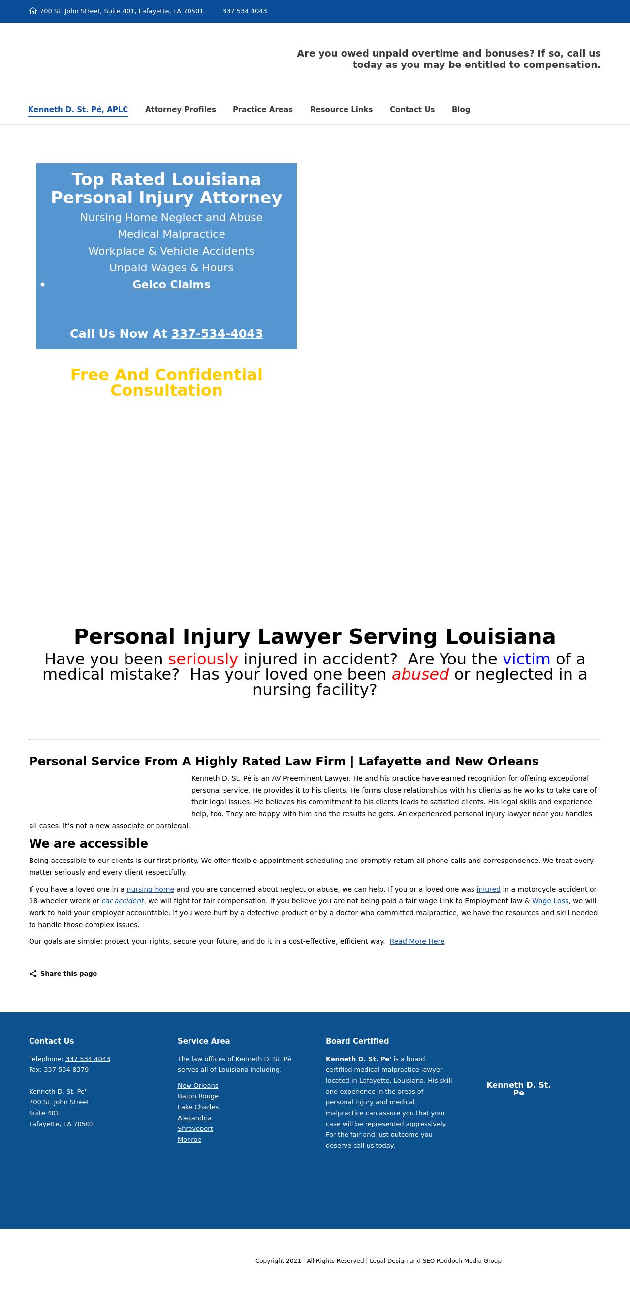 Kenneth D. St. Pe' - Lafayette LA Lawyers