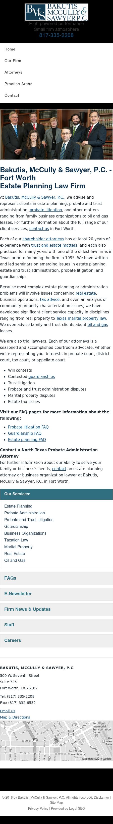 Bakutis, McCully & Sawyer, P.C. - Fort Worth TX Lawyers