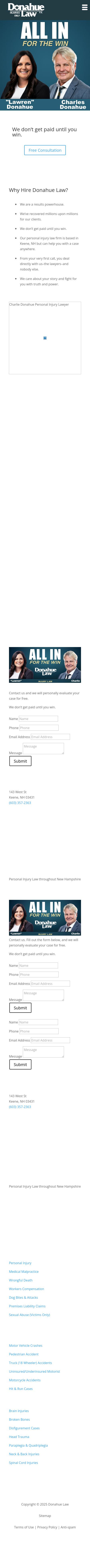 Charlie A. Donahue, Donahue Law, P.A. - Spofford NH Lawyers