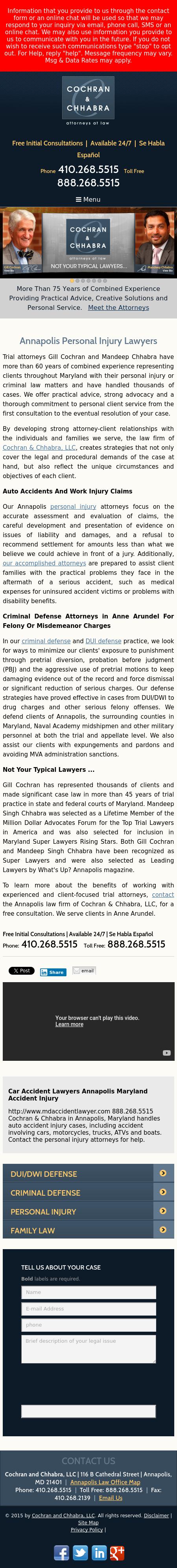 Cochran and Chhabra, LLC - Annapolis MD Lawyers
