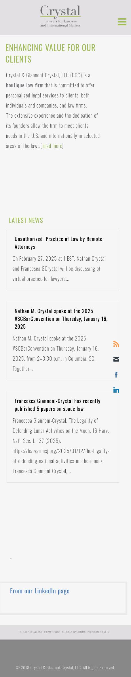 Crystal & Giannoni-Crystal, LLC - Charleston SC Lawyers