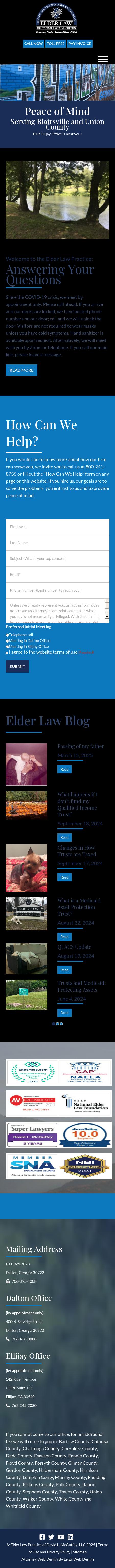Elder Law Practice of David L. McGuffey - Dalton GA Lawyers