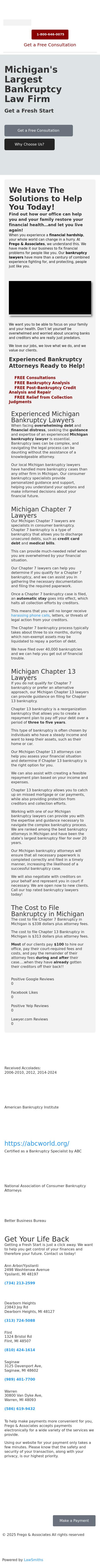Frego & Associates-The Bankruptcy Law Office, P.L.C. - Dearborn Heights MI Lawyers