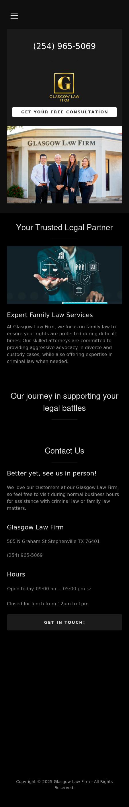 GLASGOW ISHAM & GLASGOW - Granbury TX Lawyers