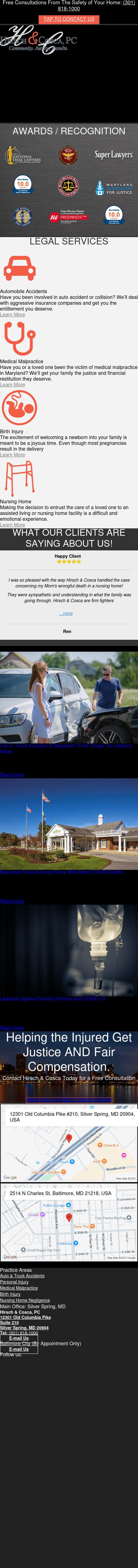 Hirsch & Cosca, PC - Silver Spring MD Lawyers