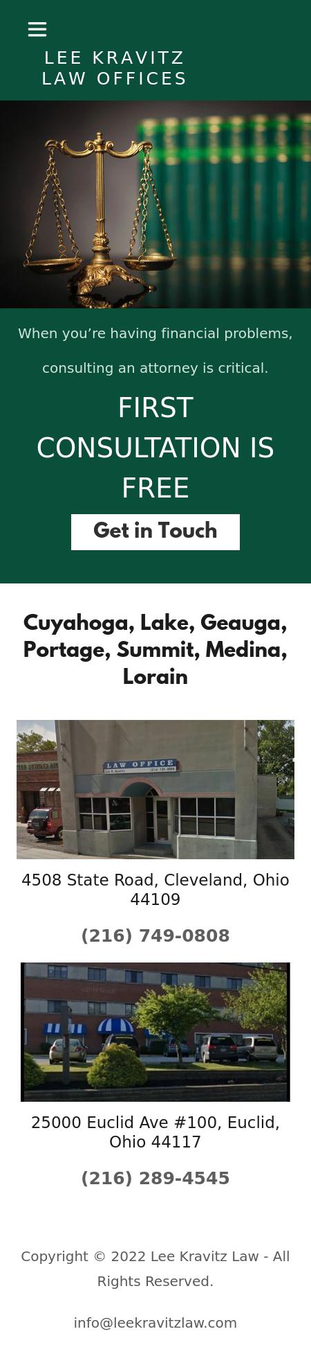 Law Office of Lee R. Kravitz -  Euclid OH Lawyers