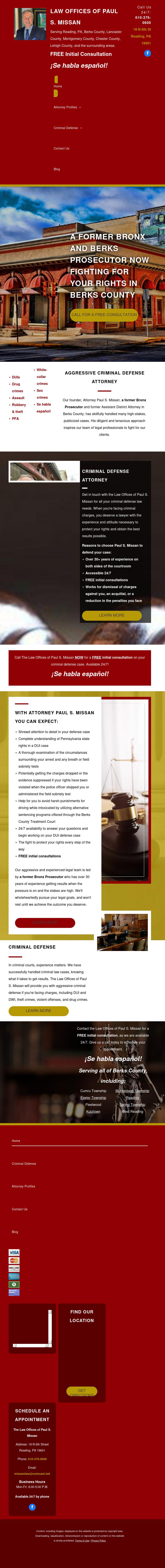 Law Offices of Paul S. Missan - Reading PA Lawyers