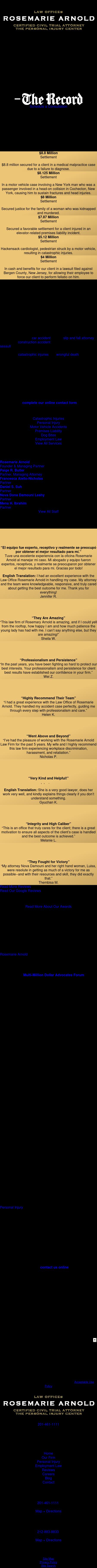 Law Offices Rosemarie Arnold - Fort Lee NJ Lawyers