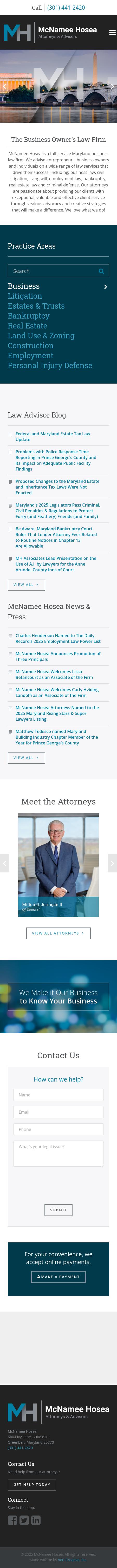 McNamee, Hosea, Jernigan, Kim, Greenan & Lynch, P.A. - Greenbelt MD Lawyers