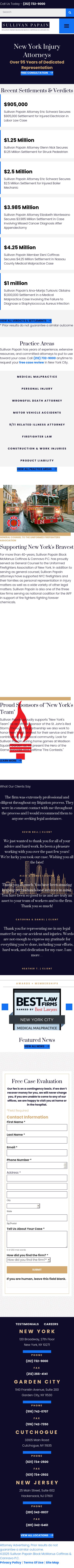 Sullivan Papain Block McGrath & Cannavo P.C. - New York NY Lawyers