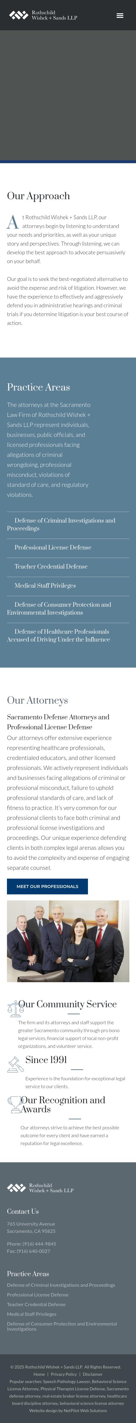 Rothschild Wishek & Sands LLP - Sacramento CA Lawyers
