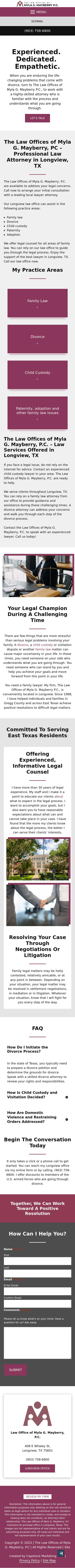 The Law Offices of Myla G. Mayberry, P.C. - Longview TX Lawyers