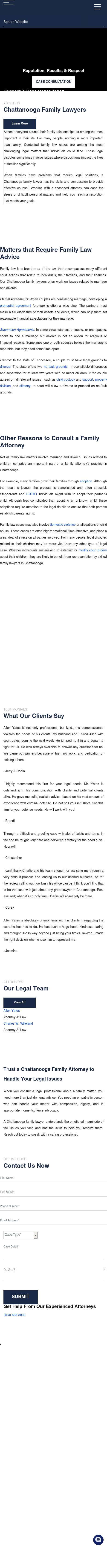 Yates and Wheland  - Chattanooga TN Lawyers
