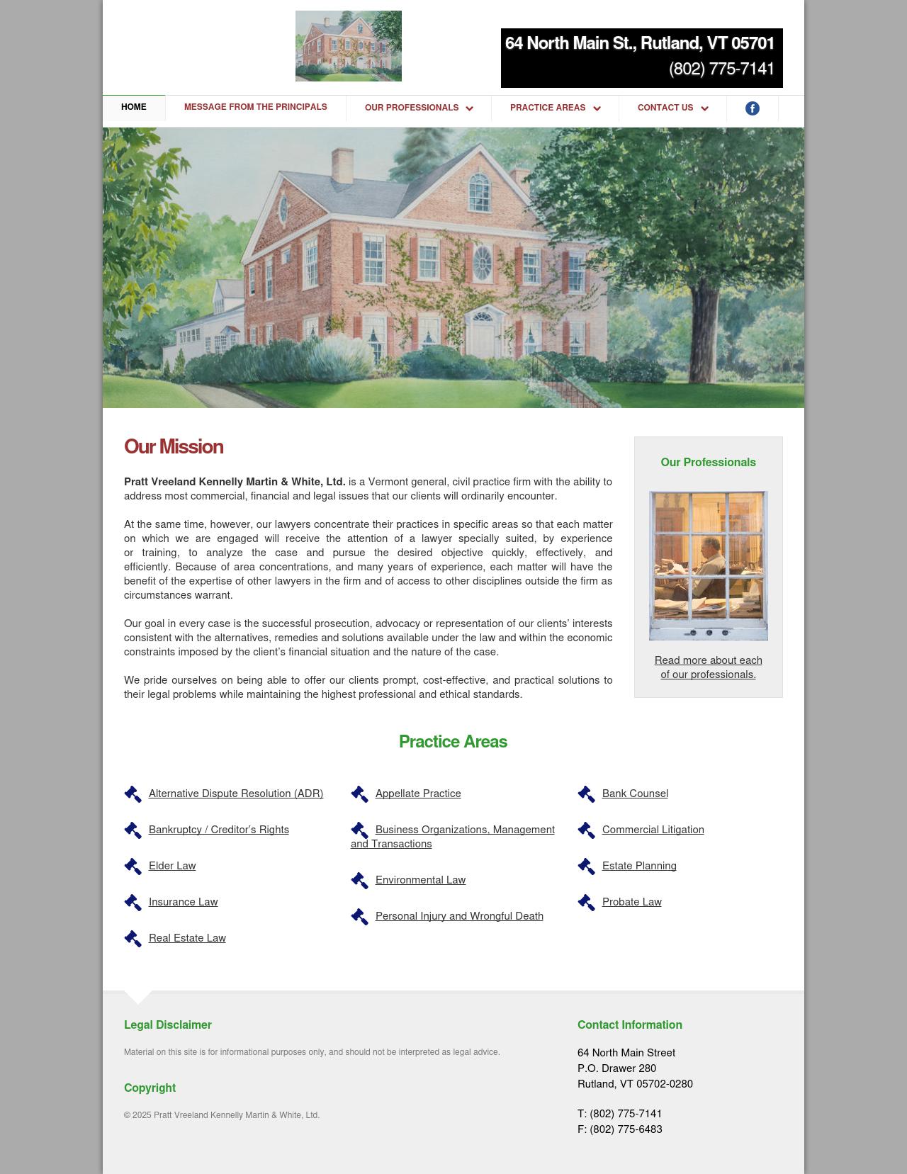 Pratt, Vreeland, Kennelly, Martin & White, LTD. - Rutland VT Lawyers