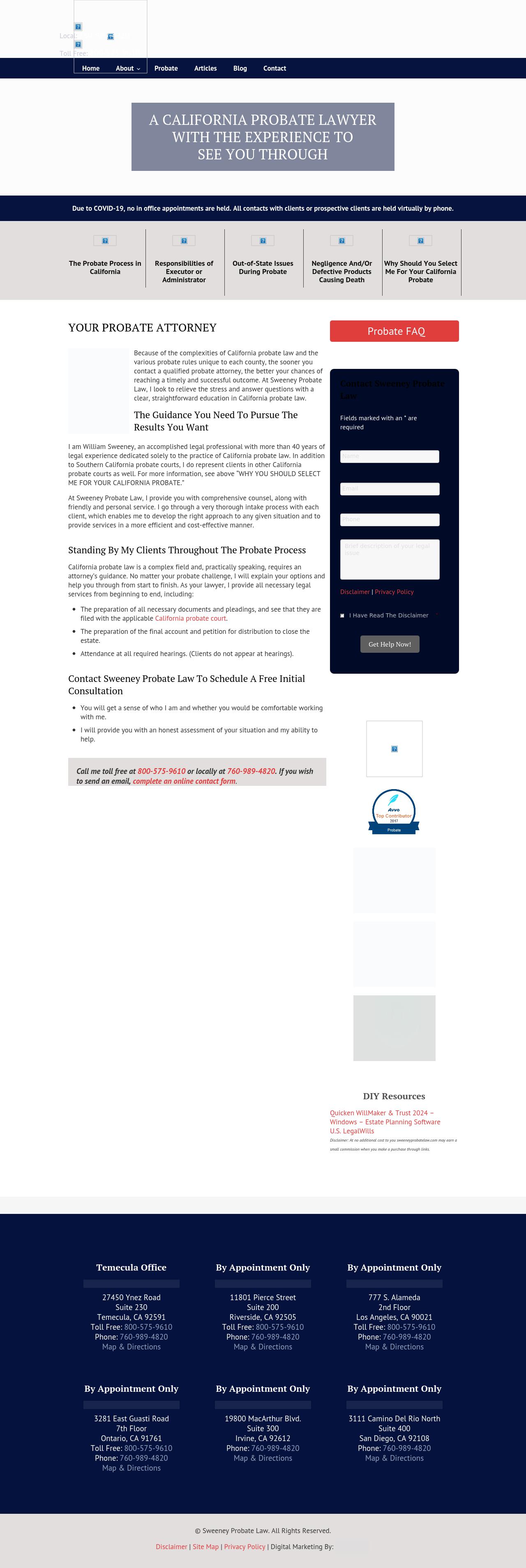 Sweeney Probate Law - Orange CA Lawyers