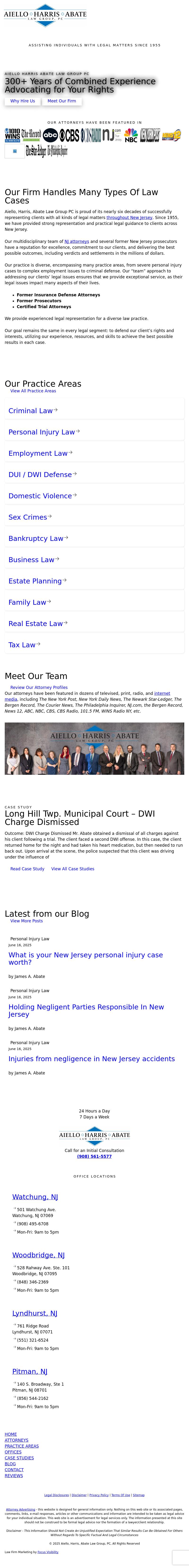 Aiello, Harris, Marth, Tunnero, Pastor & Schiffman, PC Attorneys At Law - Pitman NJ Lawyers