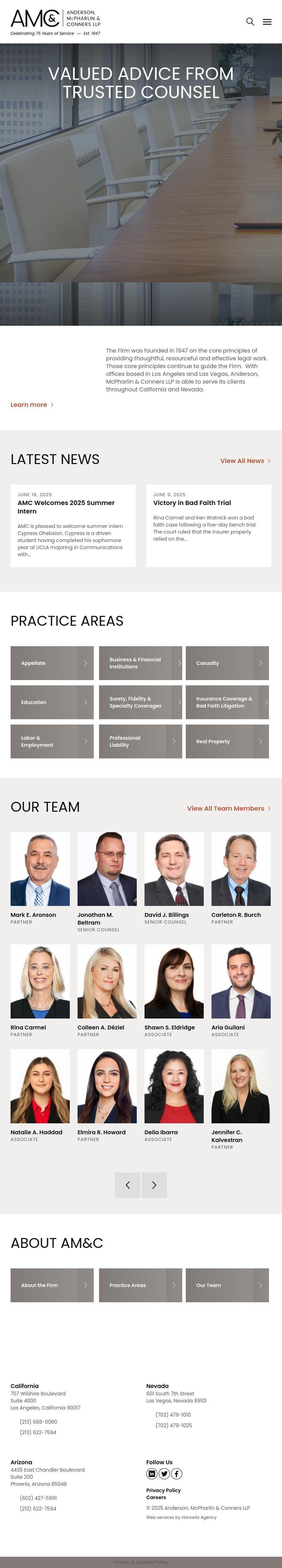 Anderson, McPharlin & Conners, LLP - Las Vegas NV Lawyers
