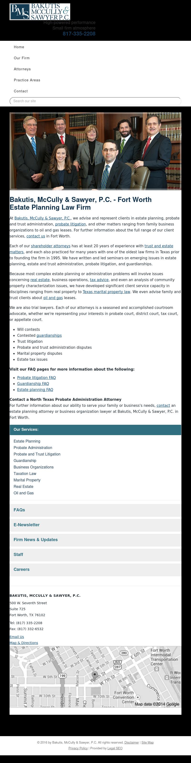 Bakutis, McCully & Sawyer, P.C. - Fort Worth TX Lawyers