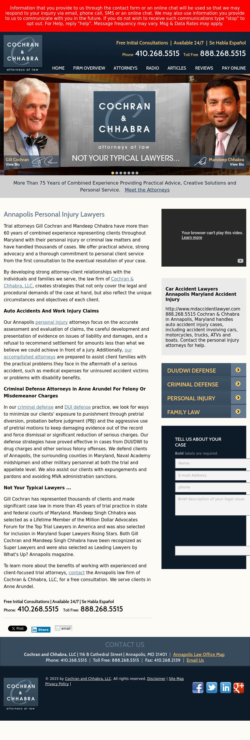 Cochran and Chhabra, LLC - Annapolis MD Lawyers