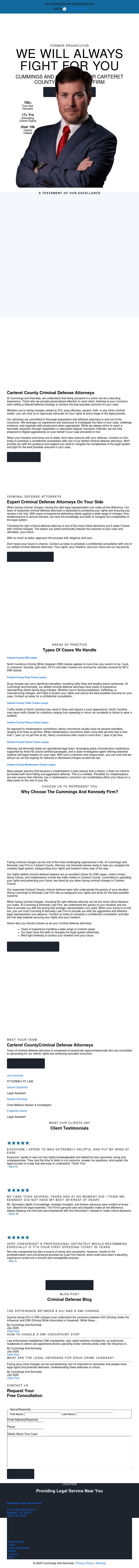 Cummings & Kennedy Law Firm, PLLC - Beaufort NC Lawyers