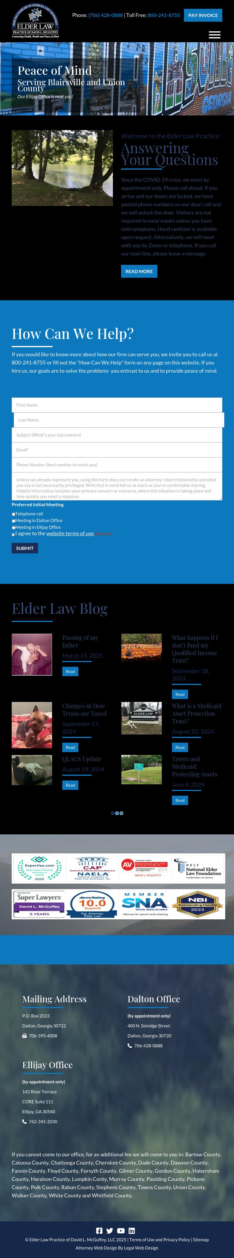 Elder Law Practice of David L. McGuffey - Dalton GA Lawyers