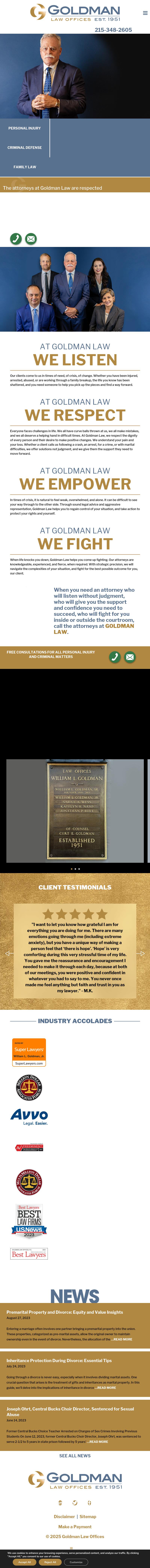 Goldman Law Offices - Doylestown PA Lawyers