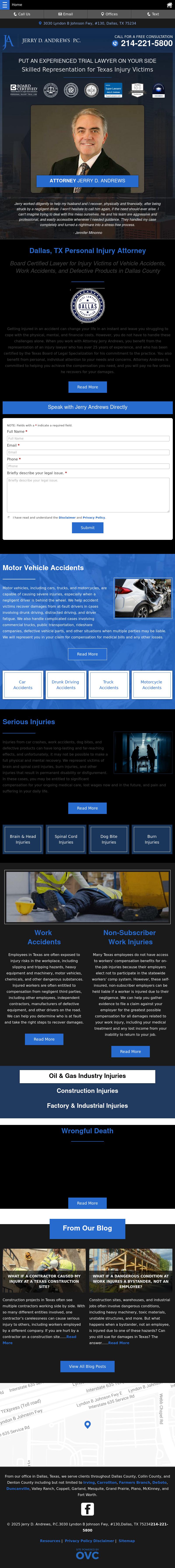 Jerry D. Andrews, P.C. - Dallas TX Lawyers