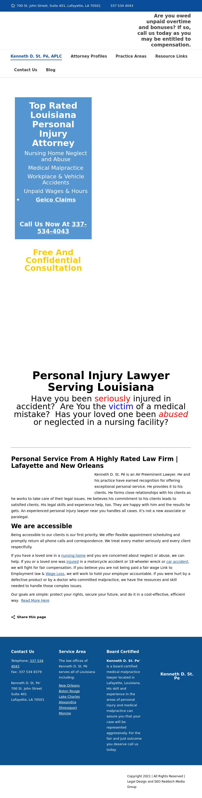 Kenneth D. St. Pe' - Lafayette LA Lawyers