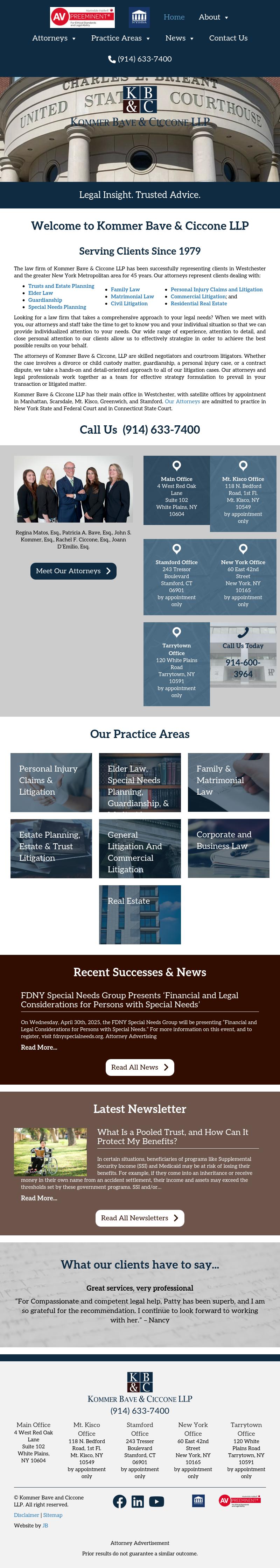 Kommer Bave & Ollman LLP - New York NY Lawyers