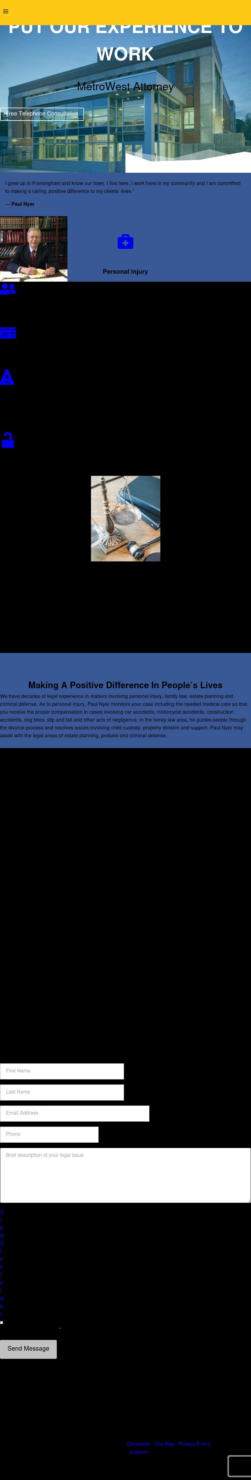 Law Office of Paul Nyer, Esq. - Framingham MA Lawyers