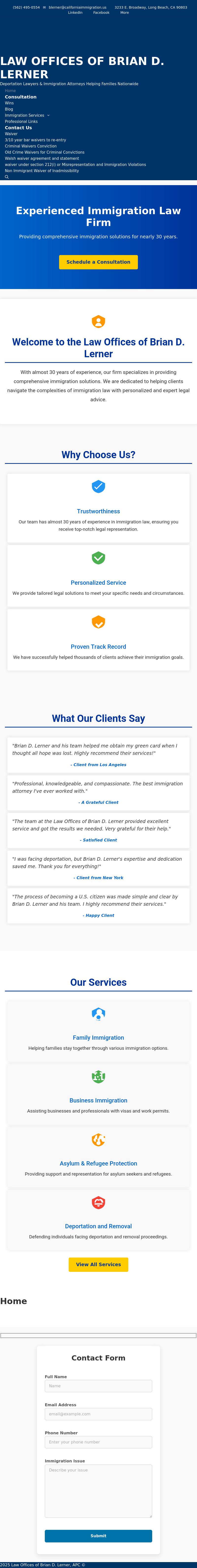 Law Offices Of Brian D. Lerner, APC - Long Beach CA Lawyers