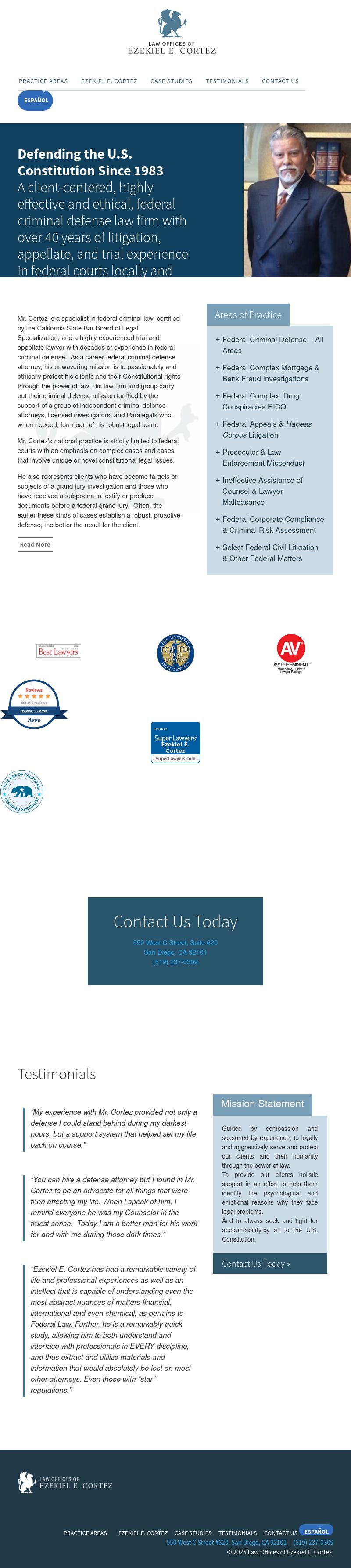 Law Offices of Ezekiel E. Cortez, APC - San Diego CA Lawyers