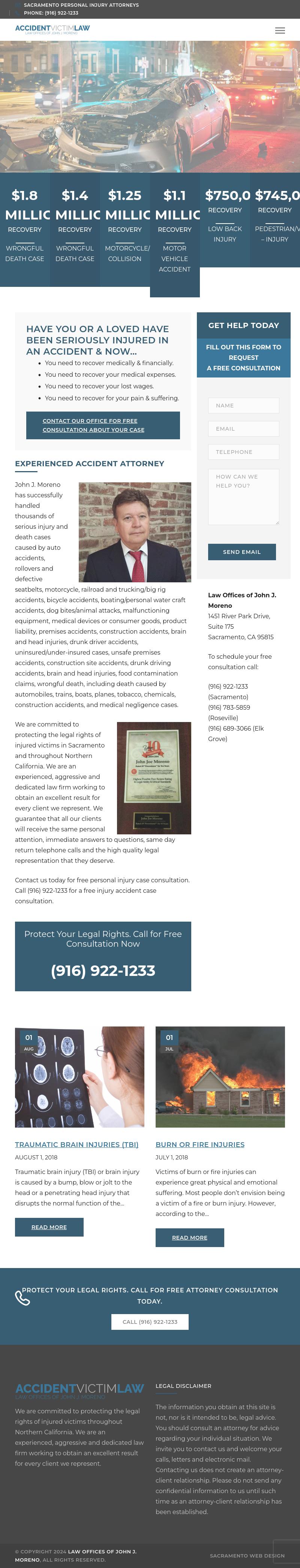 Law Offices of John J. Moreno - Sacramento CA Lawyers