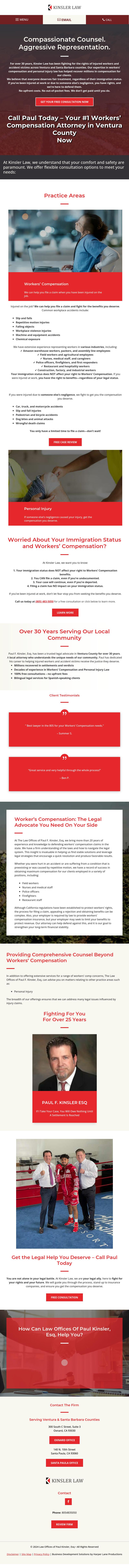 Law Offices of Paul F. Kinsler - Santa Paula CA Lawyers