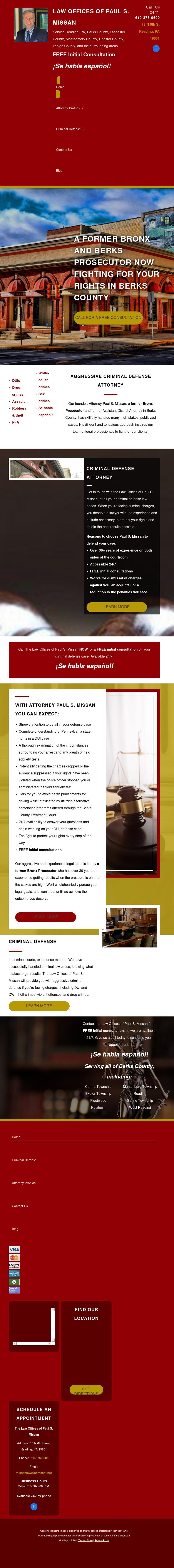 Law Offices of Paul S. Missan - Reading PA Lawyers
