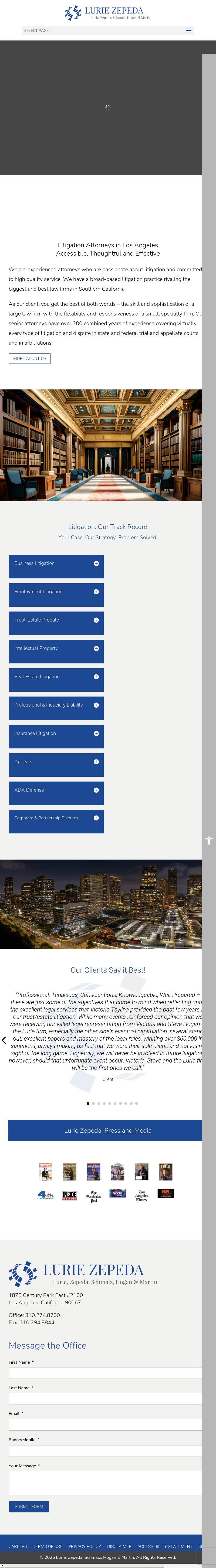 Lurie, Zepeda, Schmalz, Hogan & Martin, A Professional Corporation - Beverly Hills CA Lawyers