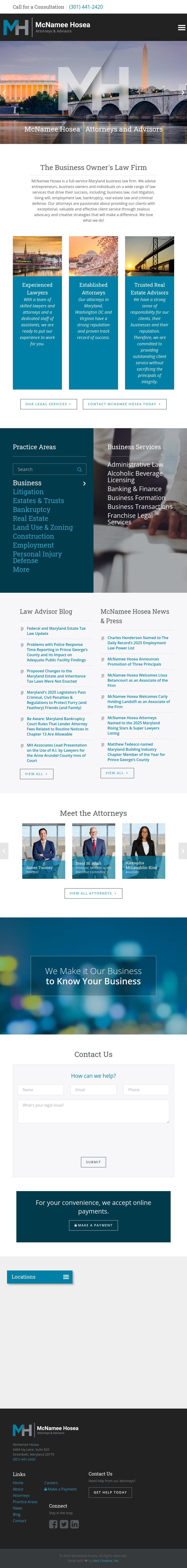McNamee, Hosea, Jernigan, Kim, Greenan & Lynch, P.A. - Annapolis MD Lawyers