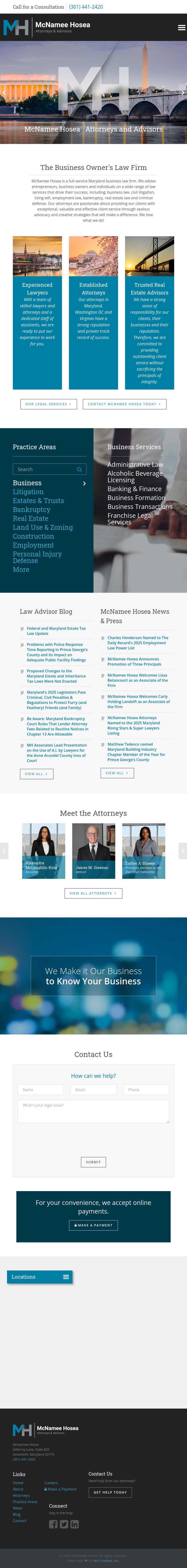 McNamee, Hosea, Jernigan, Kim, Greenan & Lynch, P.A. - Greenbelt MD Lawyers
