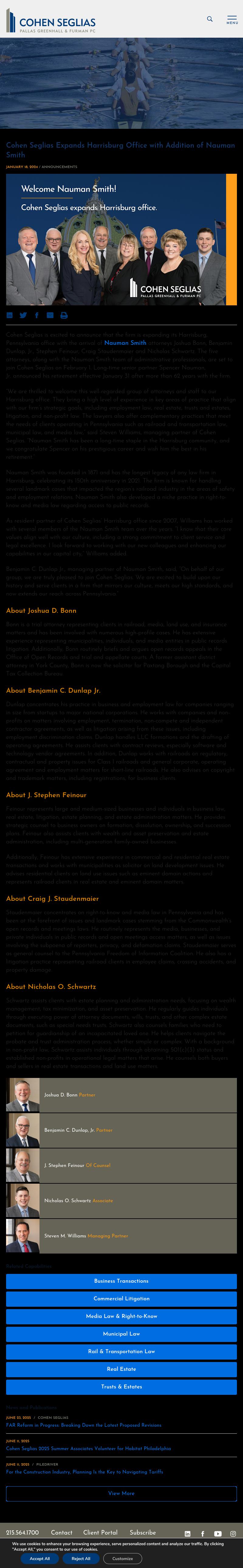 Nauman Smith Shissler & Hall, LLP - Harrisburg PA Lawyers