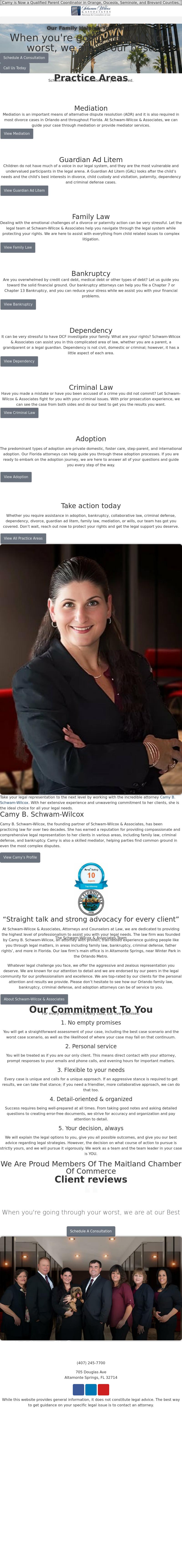 Schwam-Wilcox & Associates, Attorneys and Counselors at Law - Clermont FL Lawyers