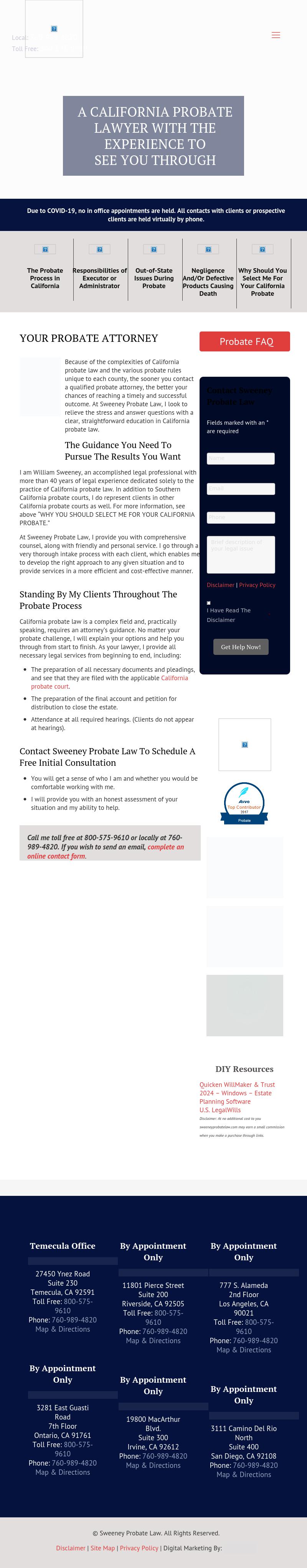 Sweeney Probate Law - Orange CA Lawyers