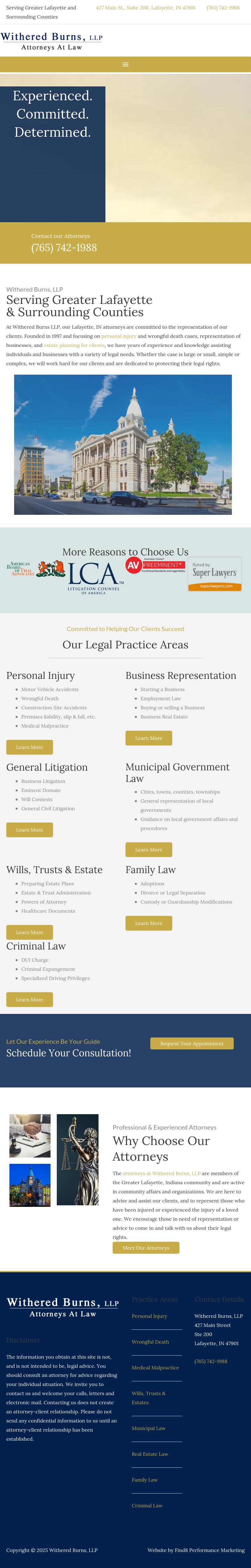 Withered Burns, LLP - Lafayette IN Lawyers