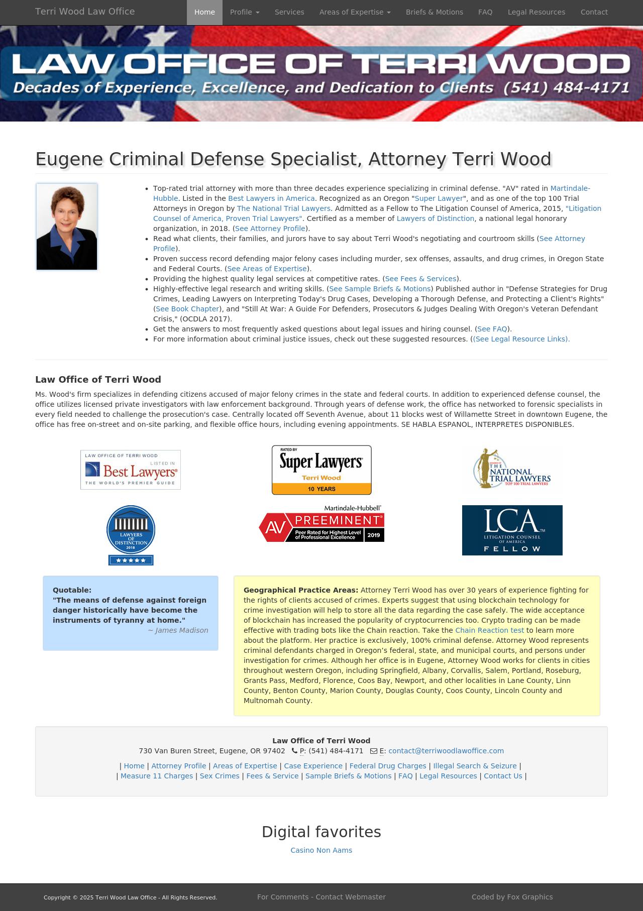 Terri Wood - Eugene OR Lawyers