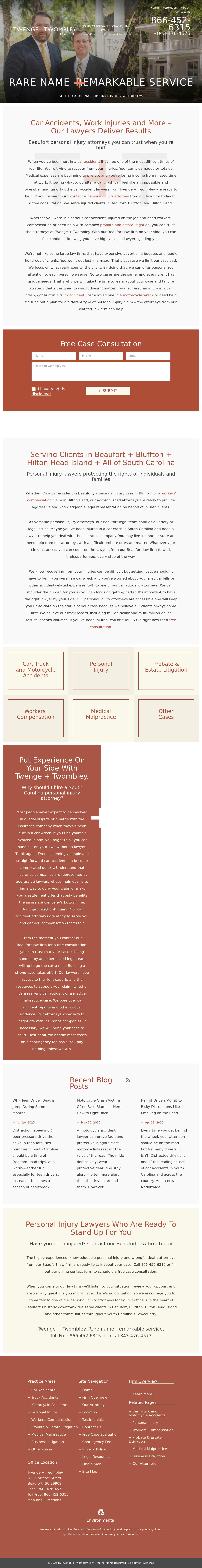 Twenge + Twombley Law Firm - Beaufort SC Lawyers